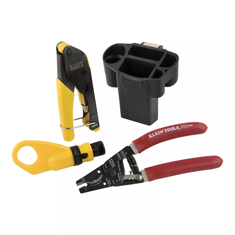 Klein Tools Coax Cable Installation Kit w/ Hip Pouch