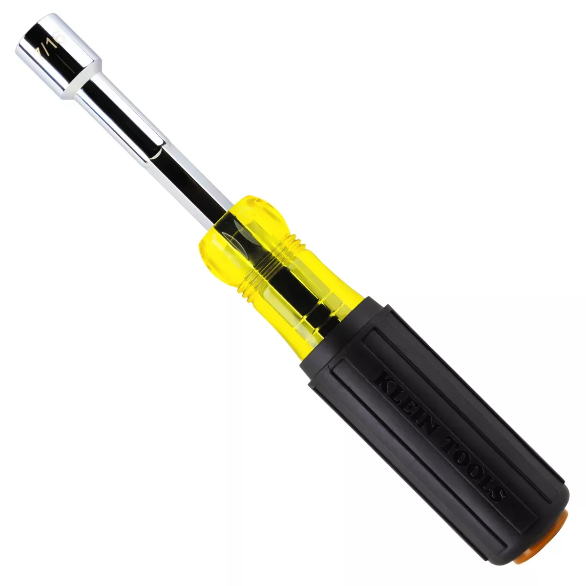 KLEIN TOOLS | Color-Coded Hollow-Shaft Heavy-Duty Nut Driver, 7/16-Inch | #654716