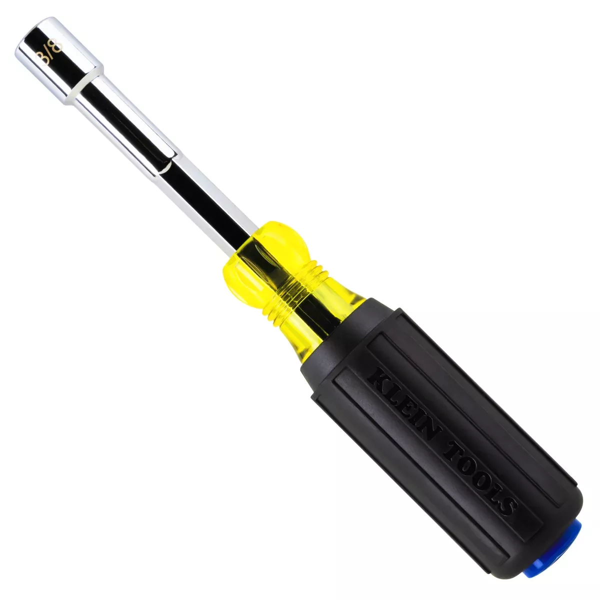 KLEIN TOOLS | Color-Coded Magnetic Hollow-Shaft Heavy-Duty Nut Driver, 3/8-Inch | #65438MAG