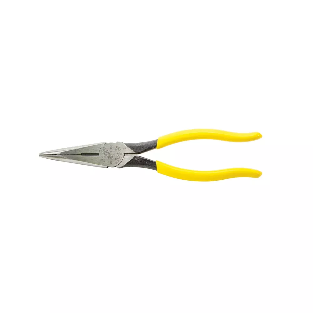 Klein Tools D203-8 Needle Nose Side Cutters, 8-Inch Alligator Pliers with Extended Handle