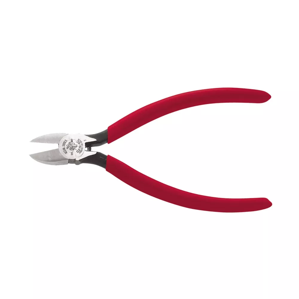 Klein Tools D210-6C Diagonal-Cutting Pliers, Semi-Flush, 6"