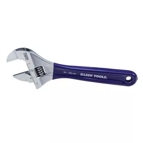 Klein Tools D86936 Slim-Jaw Adjustable Wrench, 8"