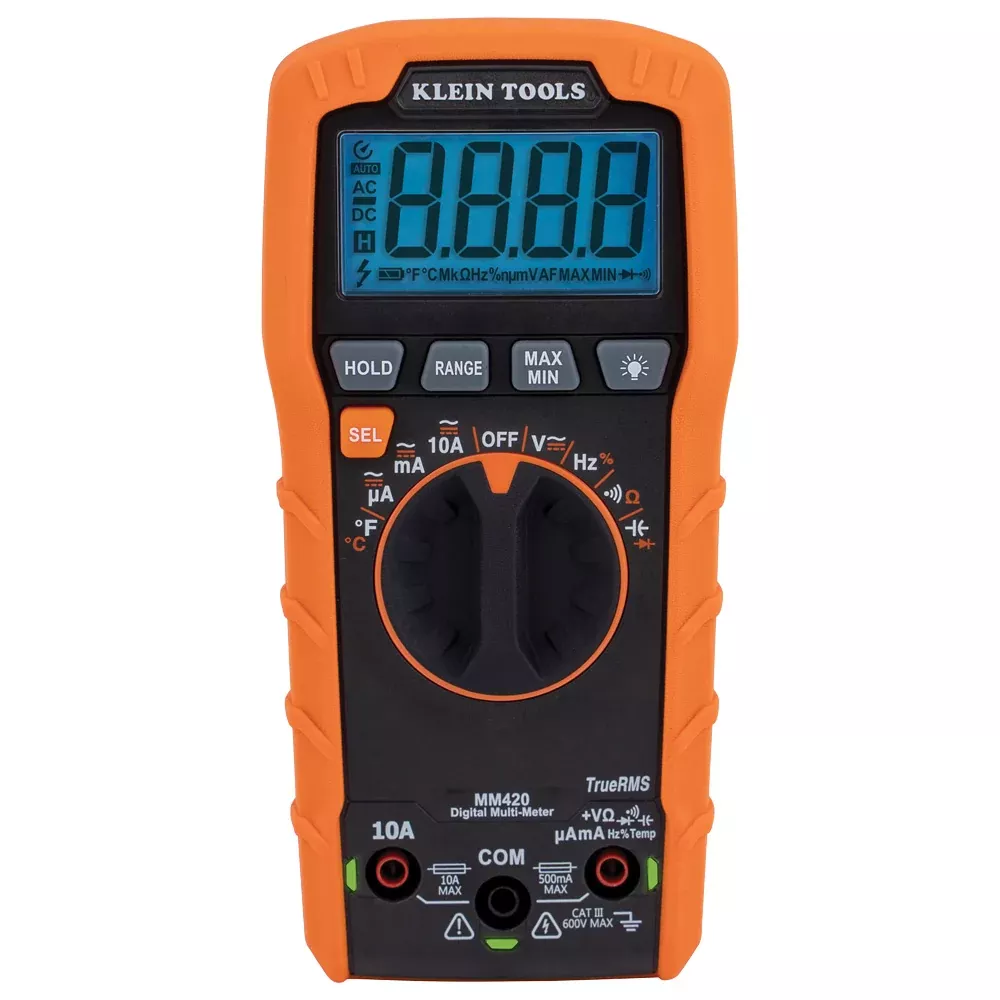 KLEIN TOOLS | Digital Multimeter, Auto-Ranging, 600V | #MM420