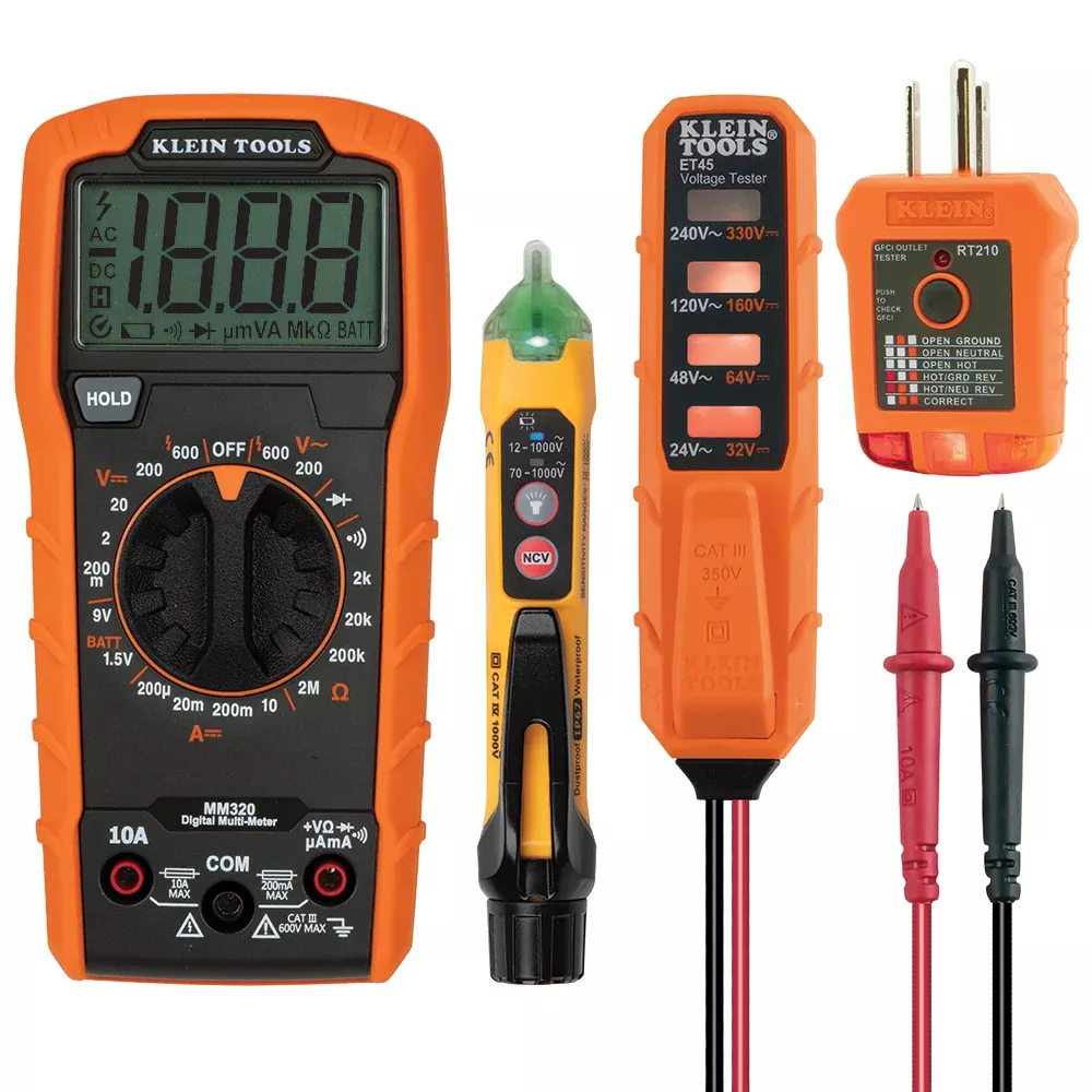 Klein Tools Digital Multimeter Electrical Test Kit