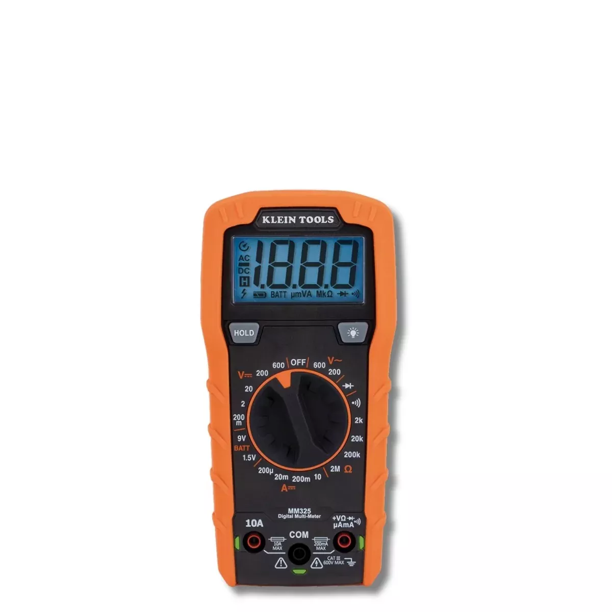 KLEIN TOOLS | Digital Multimeter, Manual-Ranging, 600V | #MM325 | MM-325