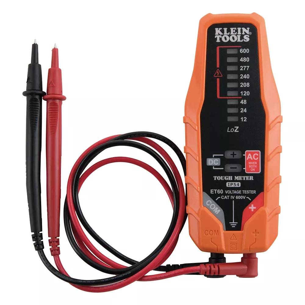 Klein Tools ET60 Electronic AC?DC Voltage Tester, 12 to 600V