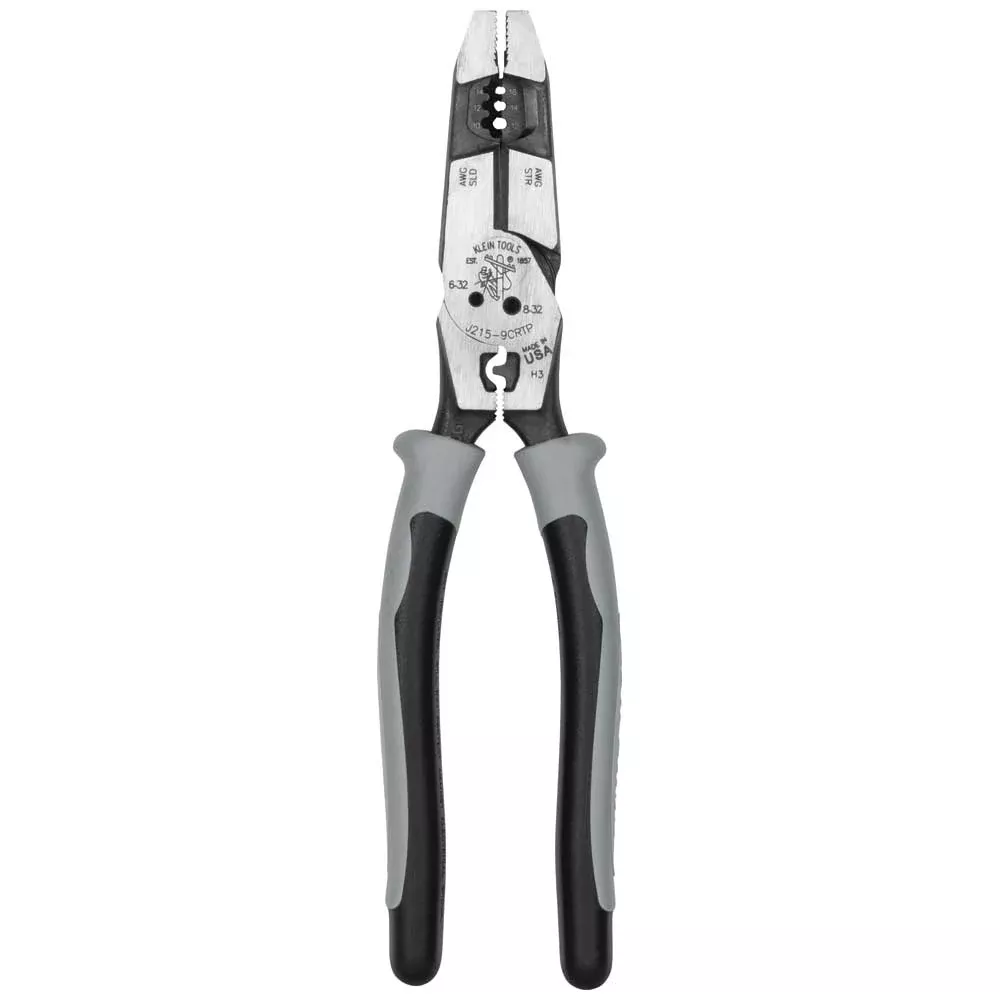 Klein Tools Fish Tape Puller & Wire Stripper Hybrid Pliers w/ Crimper