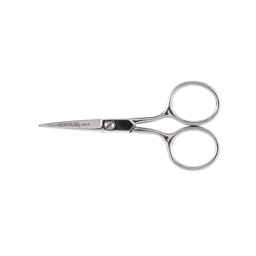 Klein Tools G404LR Embroidery Scissor with Large Ring, 4"