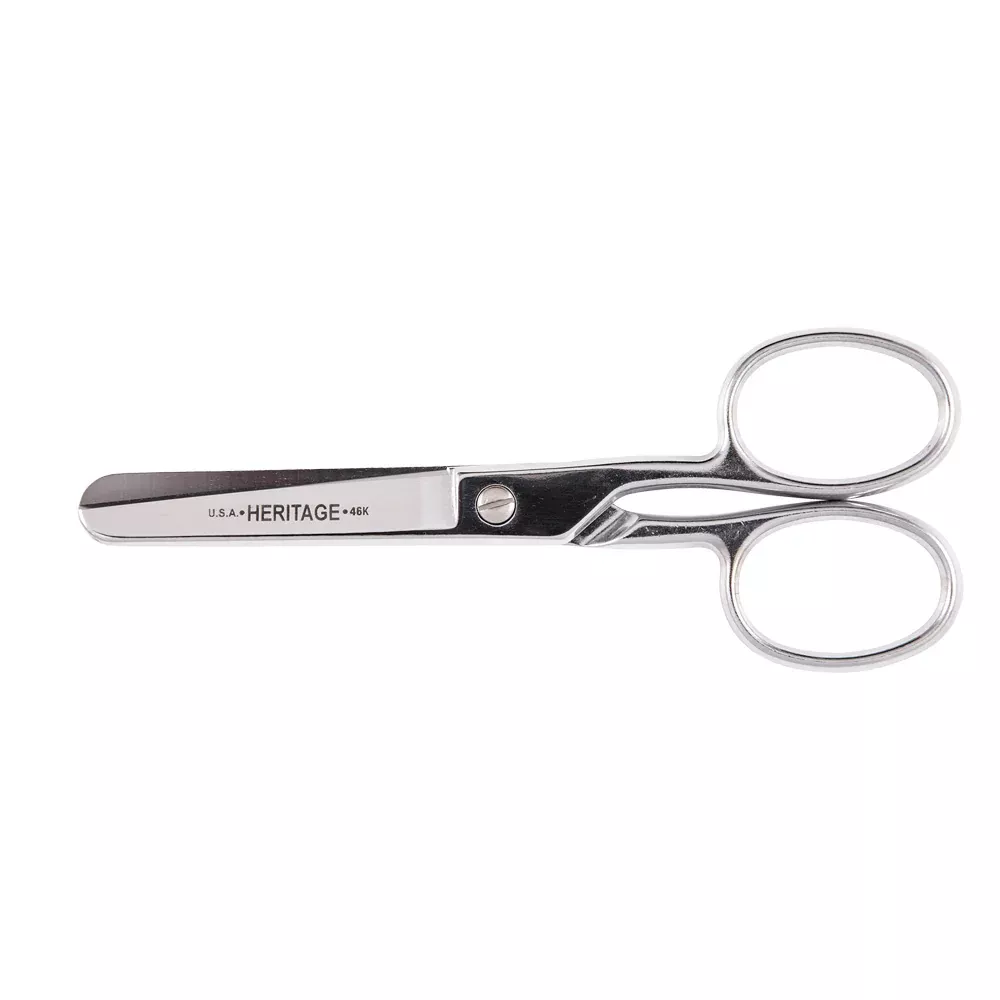 Klein Tools G46HC Safety Scissors with Large Rings, 6"