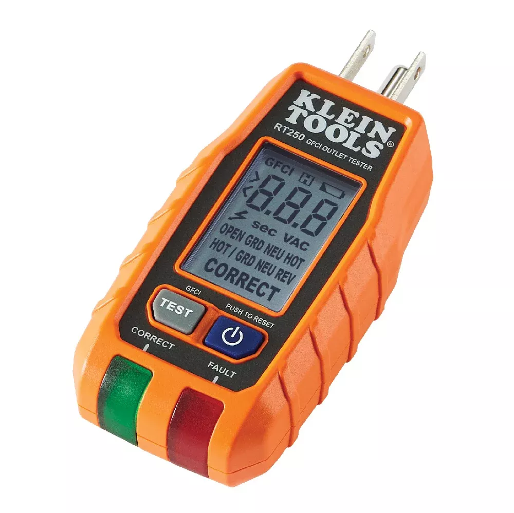 Klein Tools GFCI Receptacle Tester w/ LCD