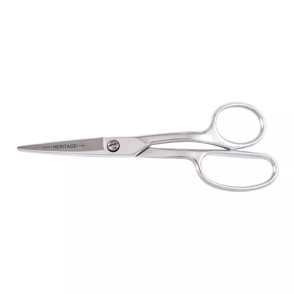 Klein Tools GP717CB Carpet Napping Shear, Curved Handle, Blunt, 8"