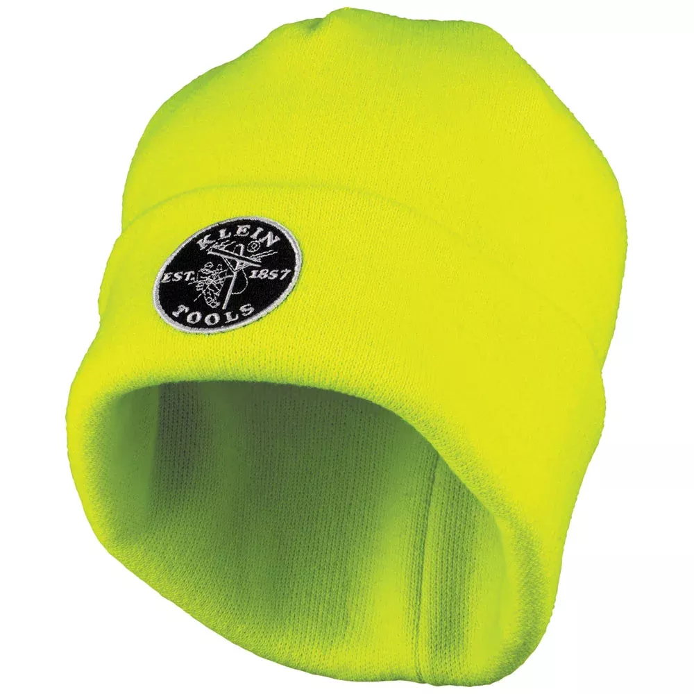 Klein Tools High-Visibility Heavy Knit Hat w/ Patch Logo
