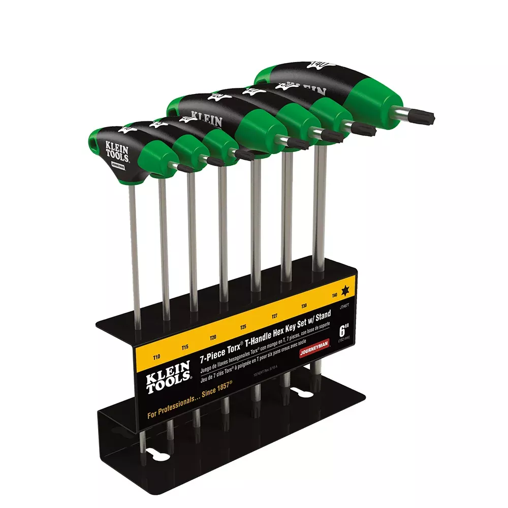 Klein Tools JOURNEYMAN™ 7 PC. 6" TORX T-Handle Hex Key Set w/ Stand