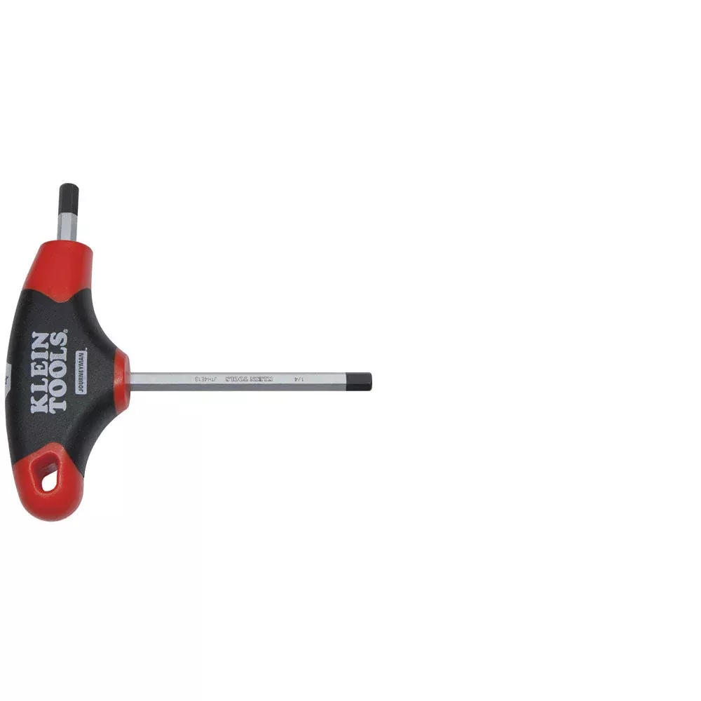Klein Tools JTH4E13 1/4" Hex Key, Journeyman T-Handle, 4"