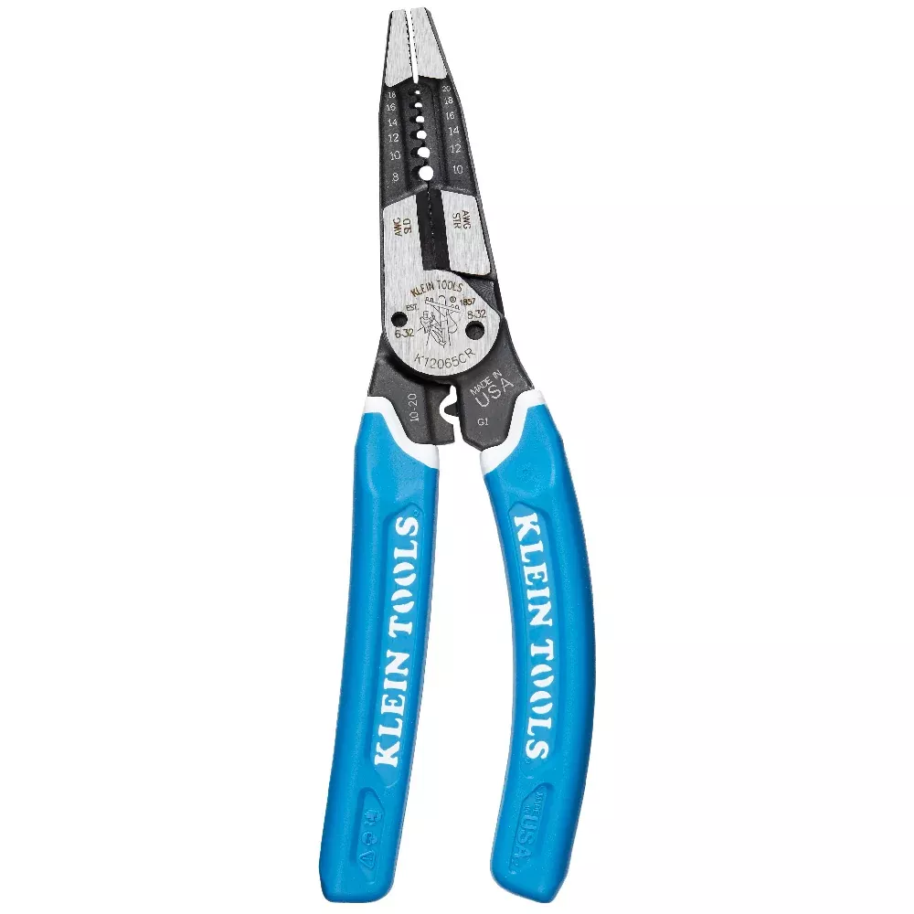 Klein Tools KLEIN-KURVE 8-10 AWG Heavy-Duty Wire Stripper / Cutter / Crimper Multi Tool
