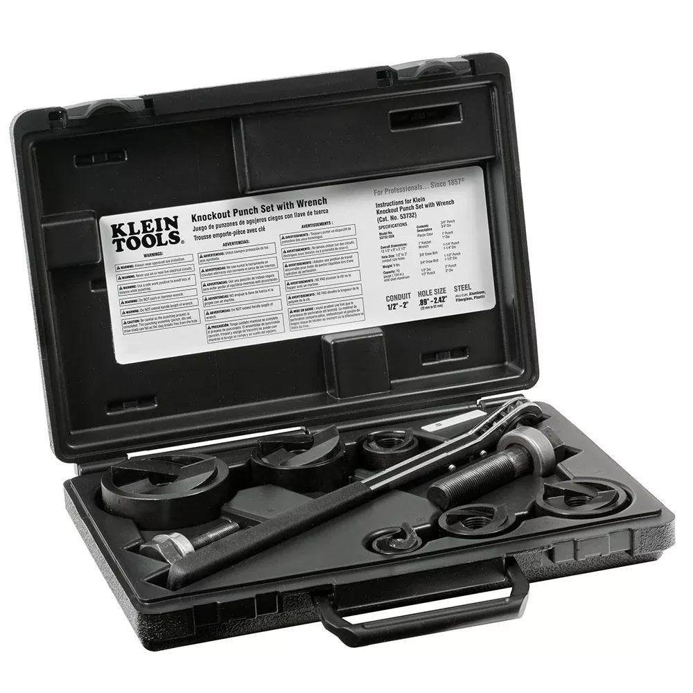 Klein Tools Knockout Punch Set w/ Wrench