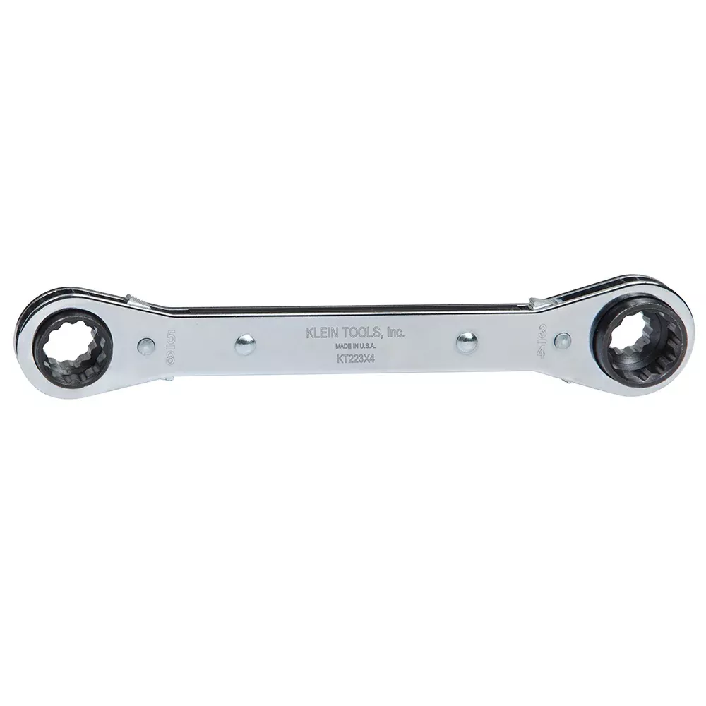Klein Tools Lineman's Ratcheting 4-IN-1 Box Wrench