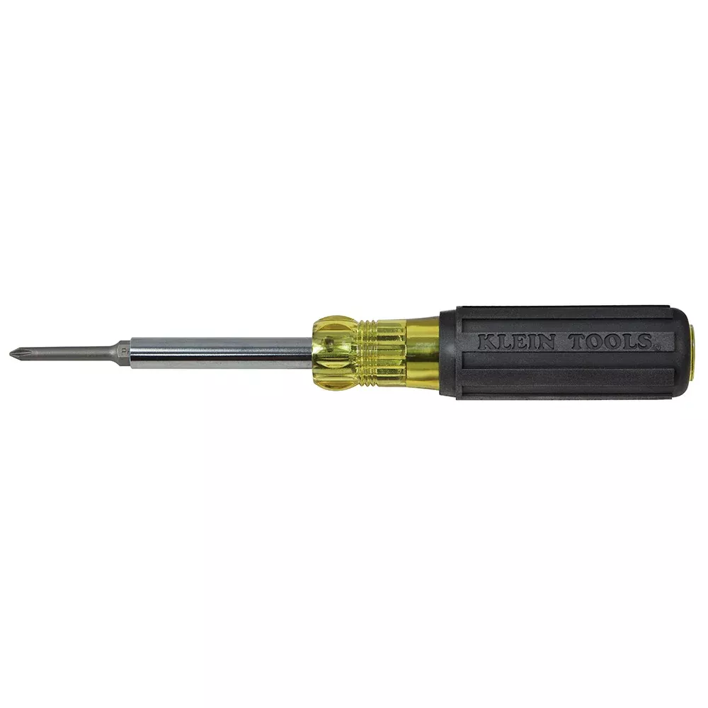 Klein Tools Multi-Bit Screwdriver / Nut Driver, 6-IN-1, Extended Reach, Ph, Sl