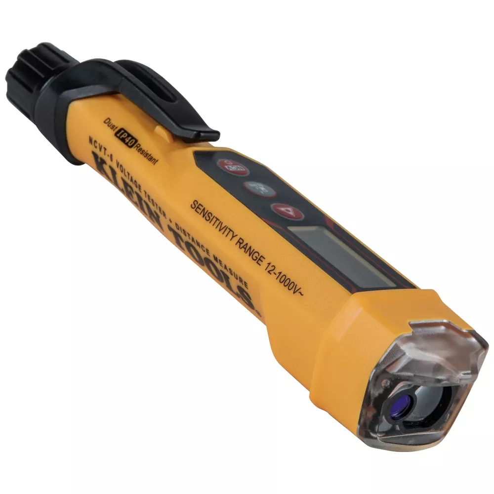 Klein Tools Non-Contact Voltage Tester Pen w/ Laser Distance Meter, 12 - 1000V AC