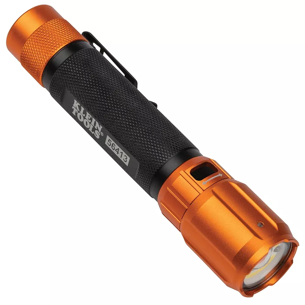 Klein Tools Rechargeable 2-Color LED Flashlight w/ Holster