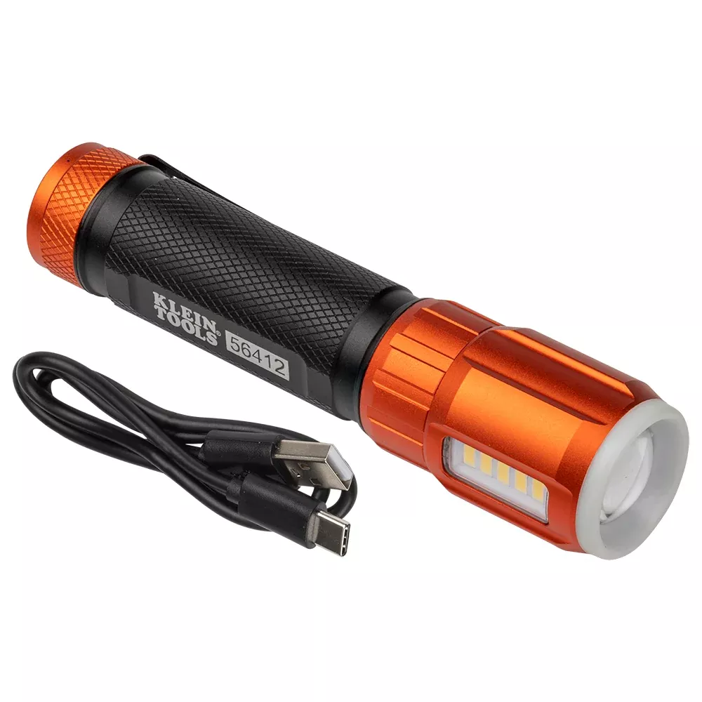 Klein Tools Rechargeable LED Flashlight w/ Work Light