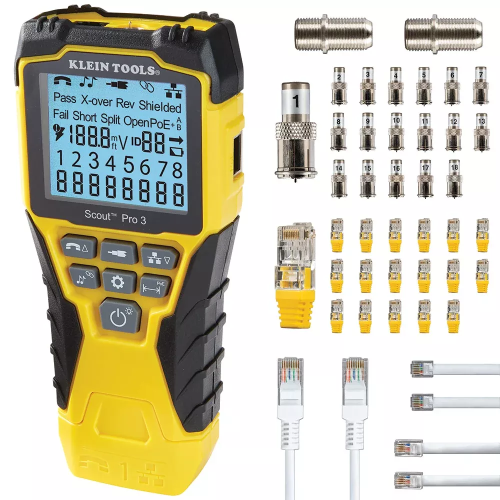 Klein Tools SCOUT Pro 3 Tester w/ Locator Remote Kit