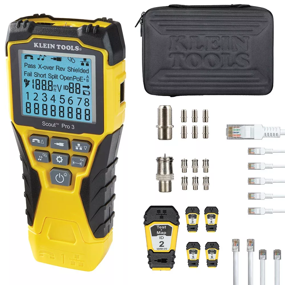 Klein Tools SCOUT Pro 3 Tester w/ TEST + MAP™ Remote Kit