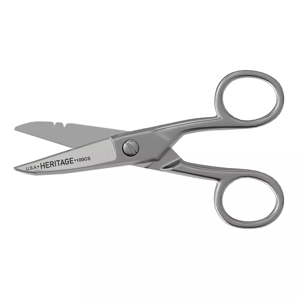 Klein Tools Serrated Electrician Scissors w/ Stripping