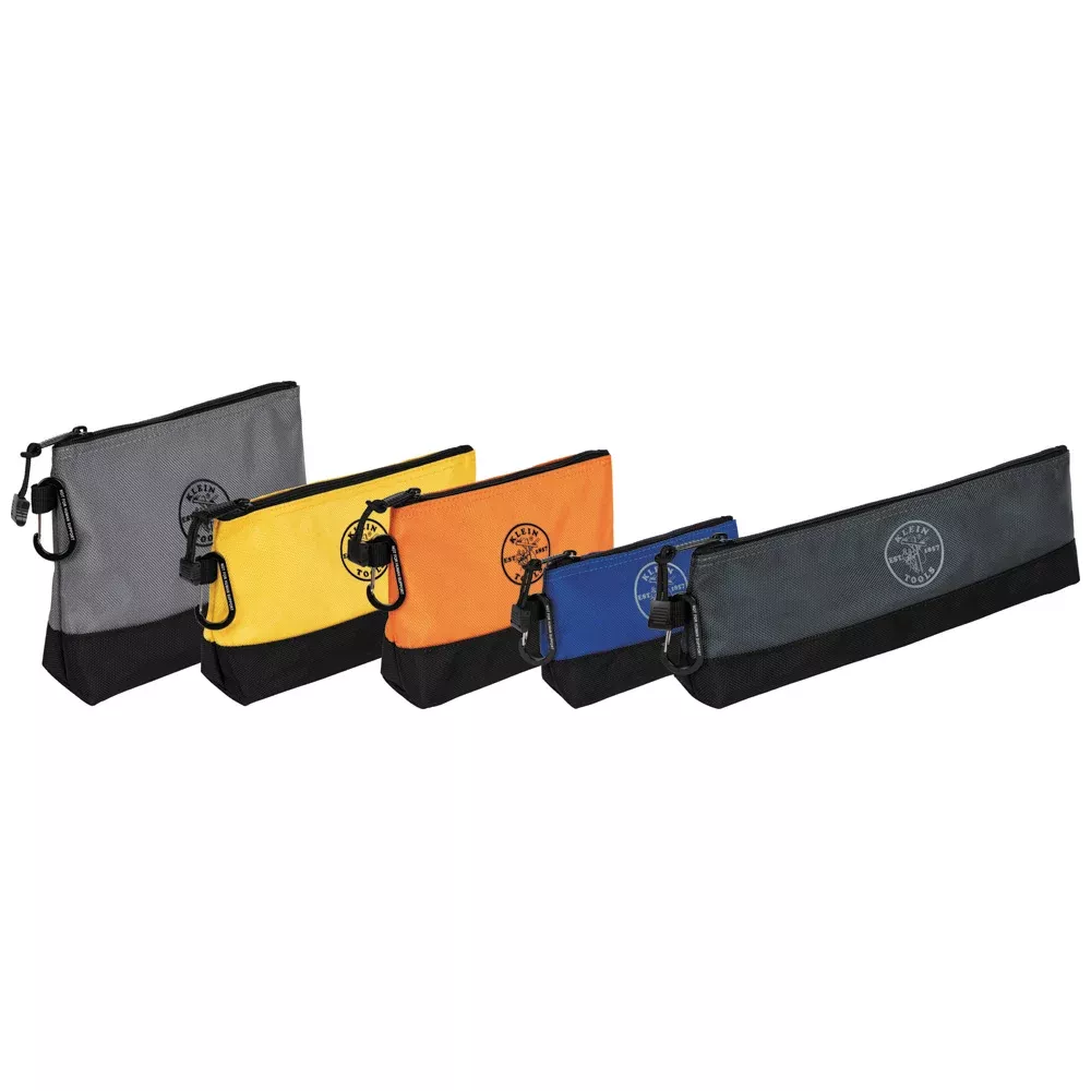 Klein Tools Stand-Up Zipper Bag Tool Pouches (5 PACK)