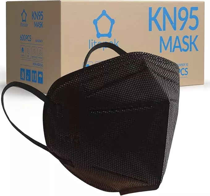 KN95 Face Masks, Premium 5-Layer Disposable Dust Mask Respirator for Adults