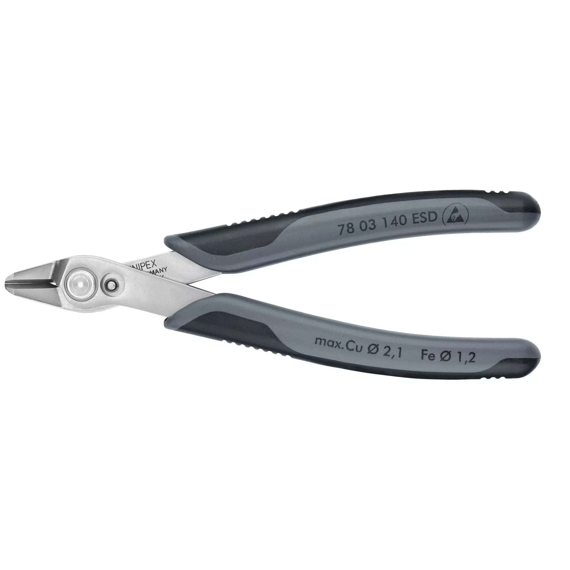Knipex 78 03 140 ESD 5 1/2" Electronics Super Knips XL-ESD Handles