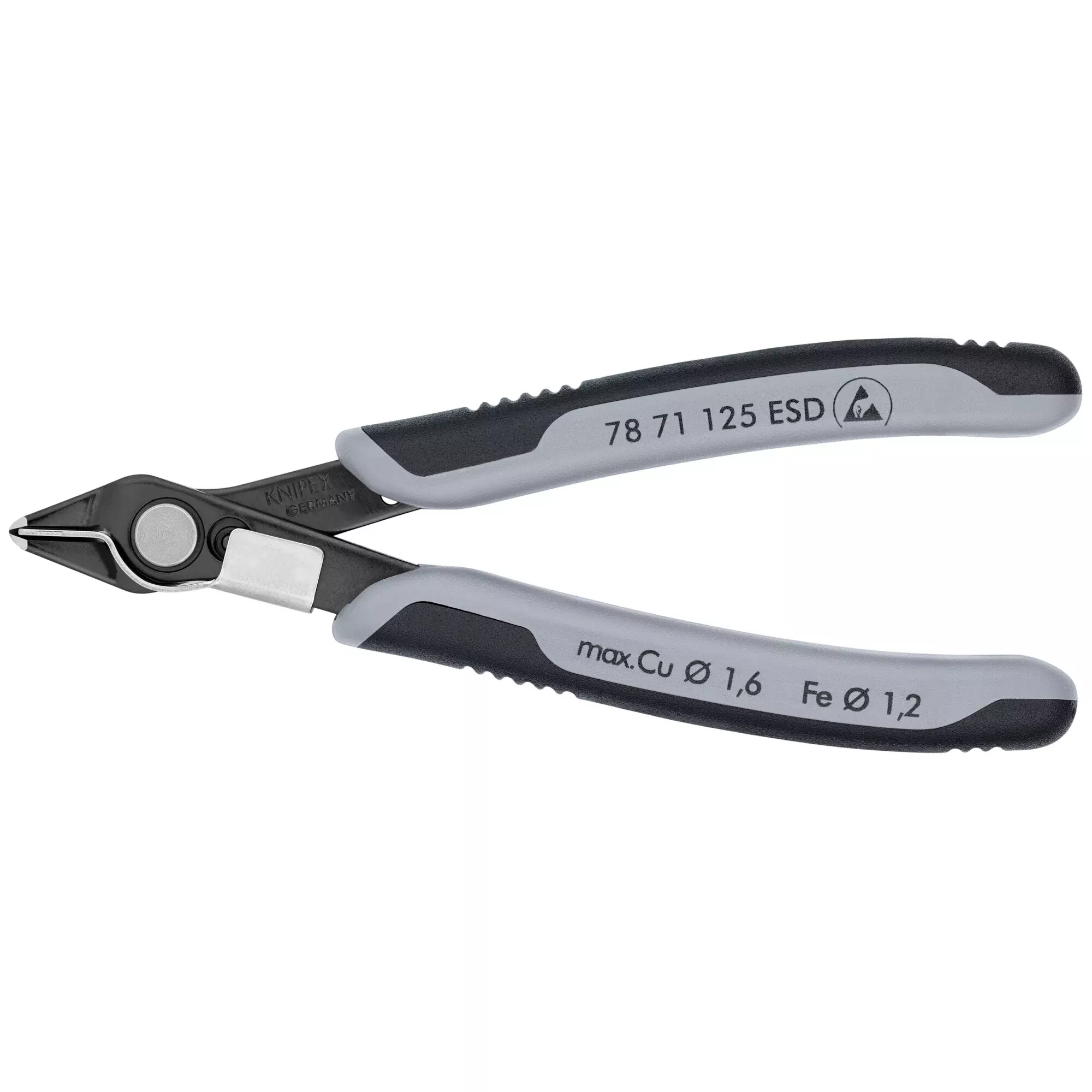 Knipex 78 71 125 ESD 5" Electronics Super Knips-ESD Handles