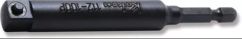 Ko-Ken 112-100P | 1/4 Hex Dr. Adaptor3/8 Square Length 100mm Pin type
