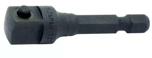 Ko-Ken 112-50P | 1/4 Hex Dr. Adaptor3/8 Square Length 50mm Pin type