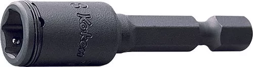 Ko-ken 113.50(2B)-3/8 | 1/4" Hex Power Drive Nutsetter | 3/8" Hex (Nut Grip) | Length 50mm