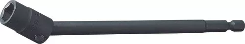 Ko-ken 113UN.200-12 | 1/4" Hex Power Drive Universal Joint Nutsetter | 12mm Hex | Length 200mm | Universal Joint Nutsetter