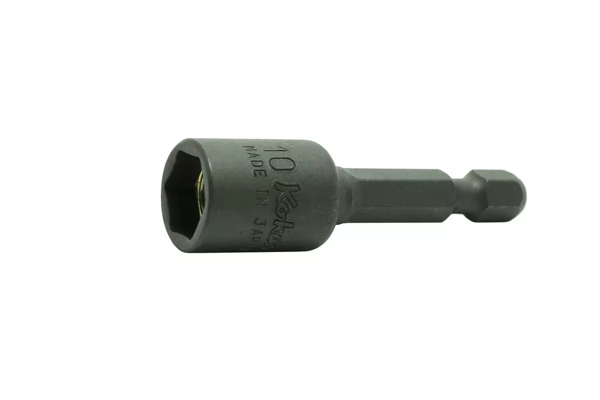 Ko-ken 115.50-3/8 | 1/4" Hex Power Drive Nutsetter | 3/8" Hex | Length 50mm | Fixed Magnet