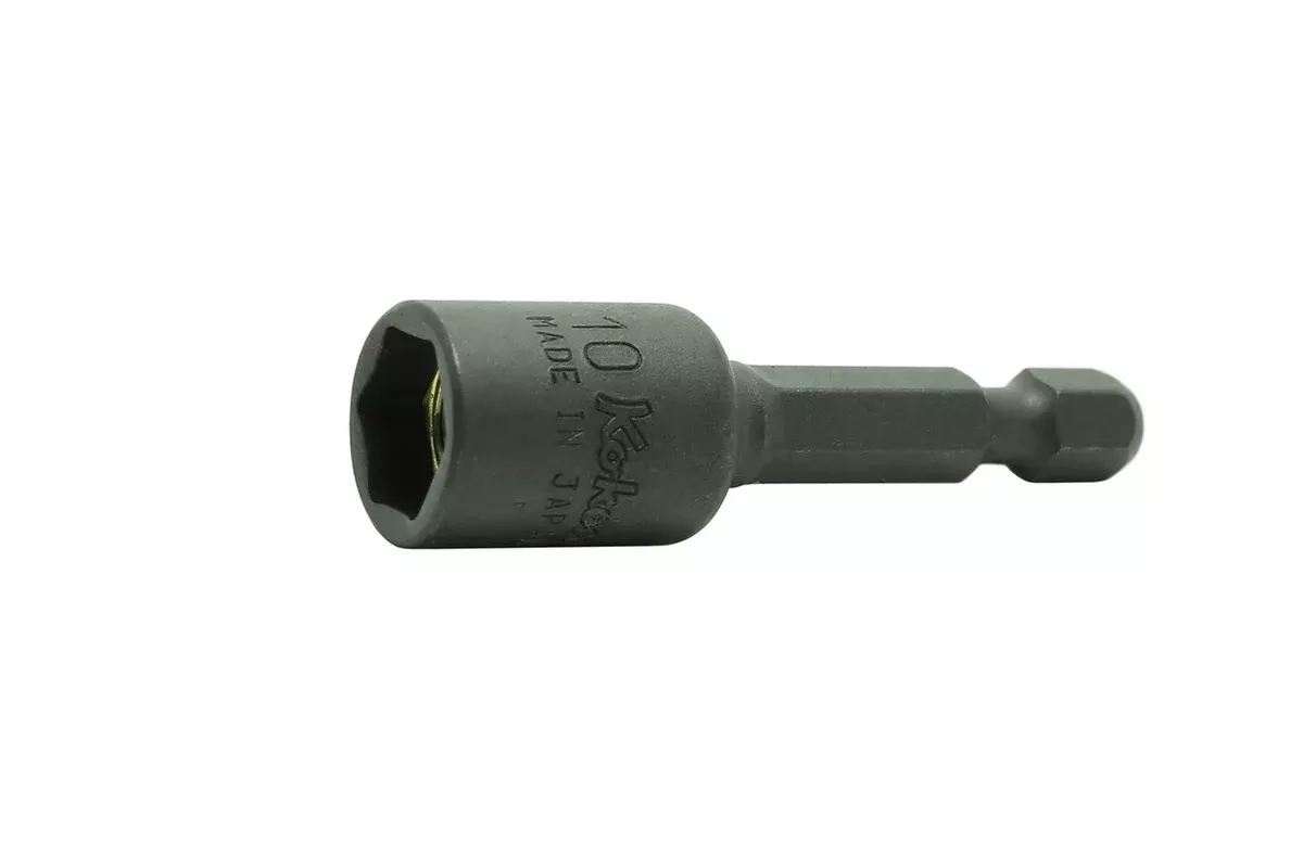 Ko-ken 115.50-8 | 1/4" Hex Power Drive Nutsetter | 8mm Hex | Length 50mm | Fixed Magnet
