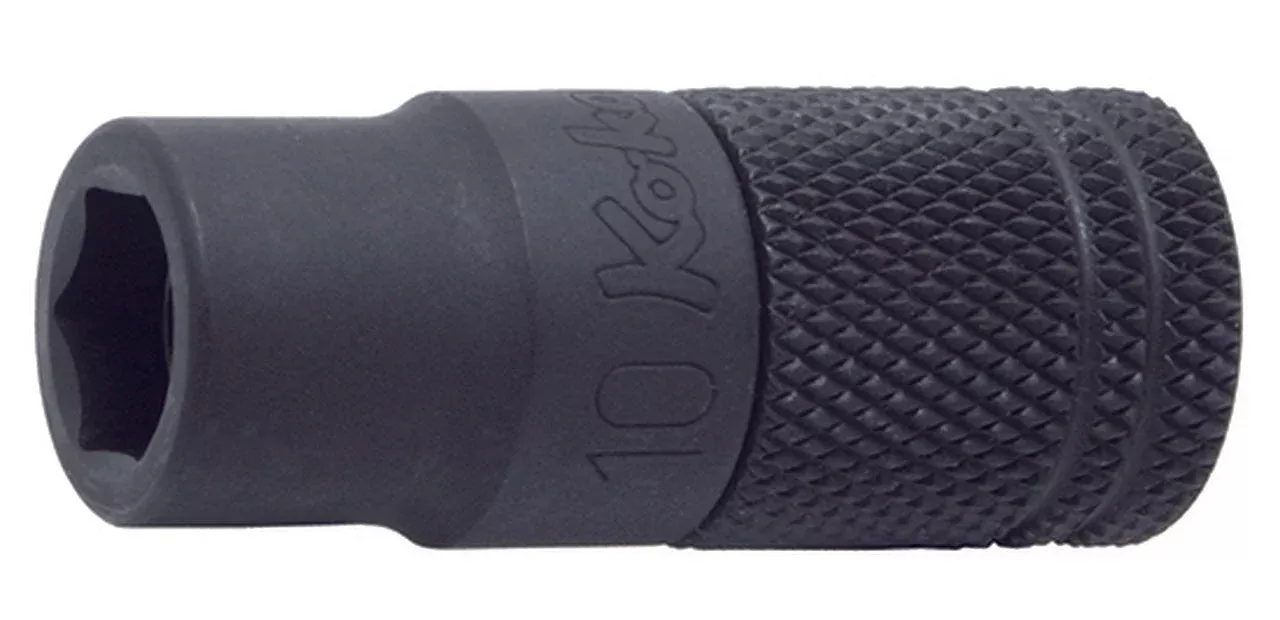 Ko-Ken 165LM.45-10 | 1/4 Hex Dr. Slide Socket10mm 6 point Length 45mm Ring Magnet