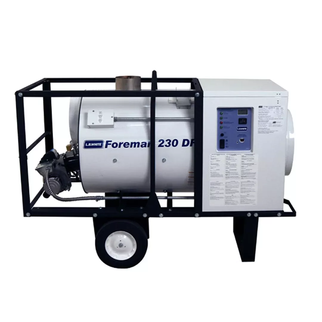 L.B. White FOREMAN 230 DF LINK Capable Indirect-Fired Portable Heater 230,000 BTUs