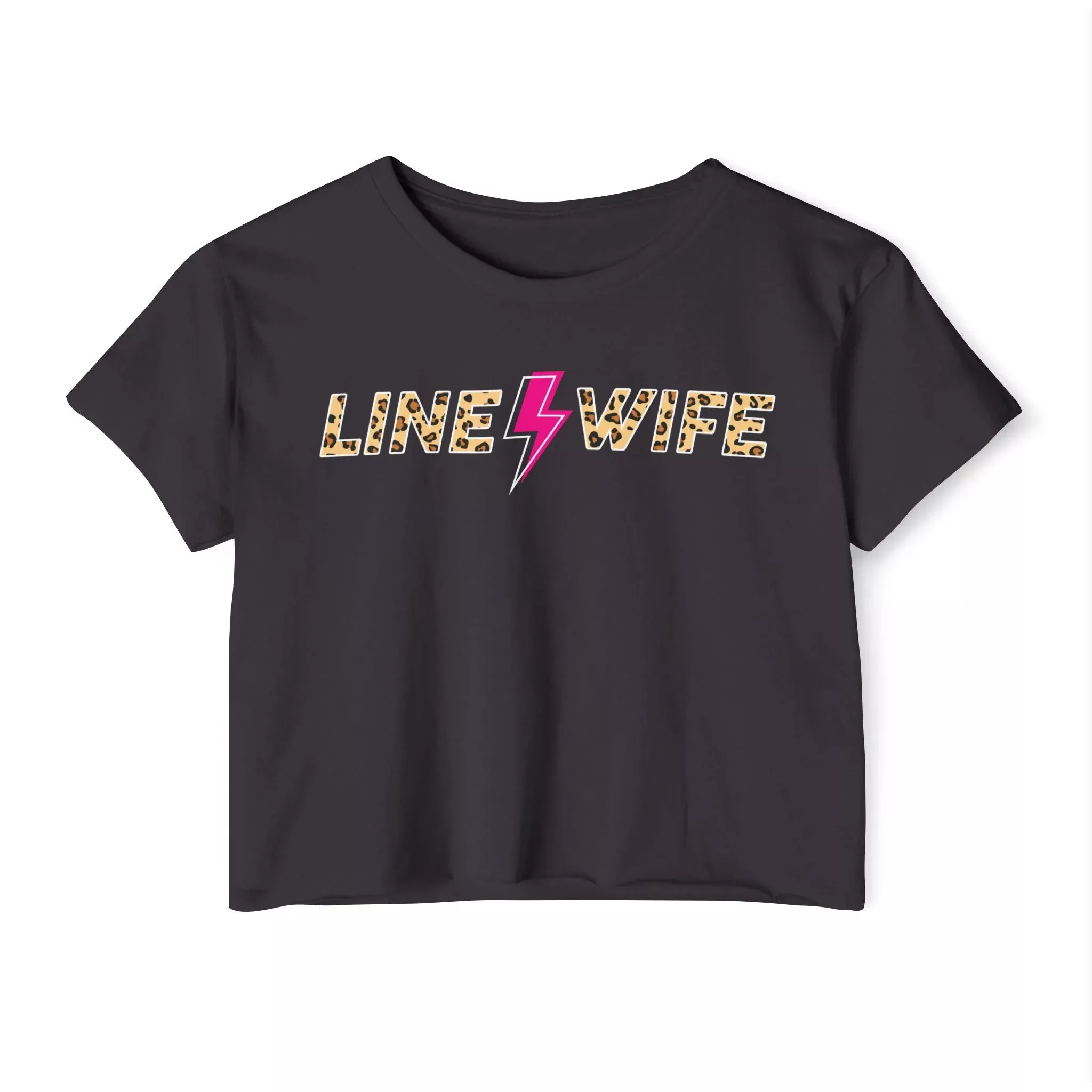 Line Wife Cheetah Crop Tee