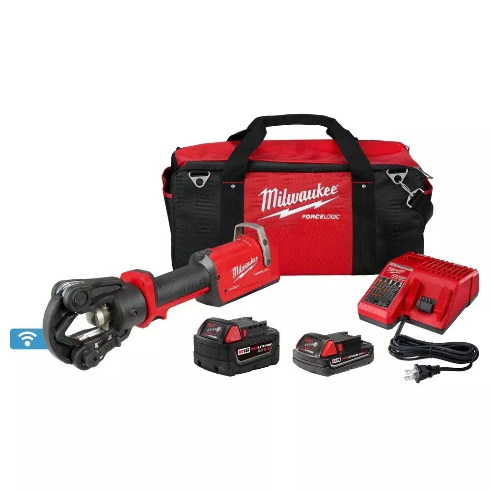 M18 FORCE LOGIC 11T Dieless Latched Linear Utility Crimper Kit