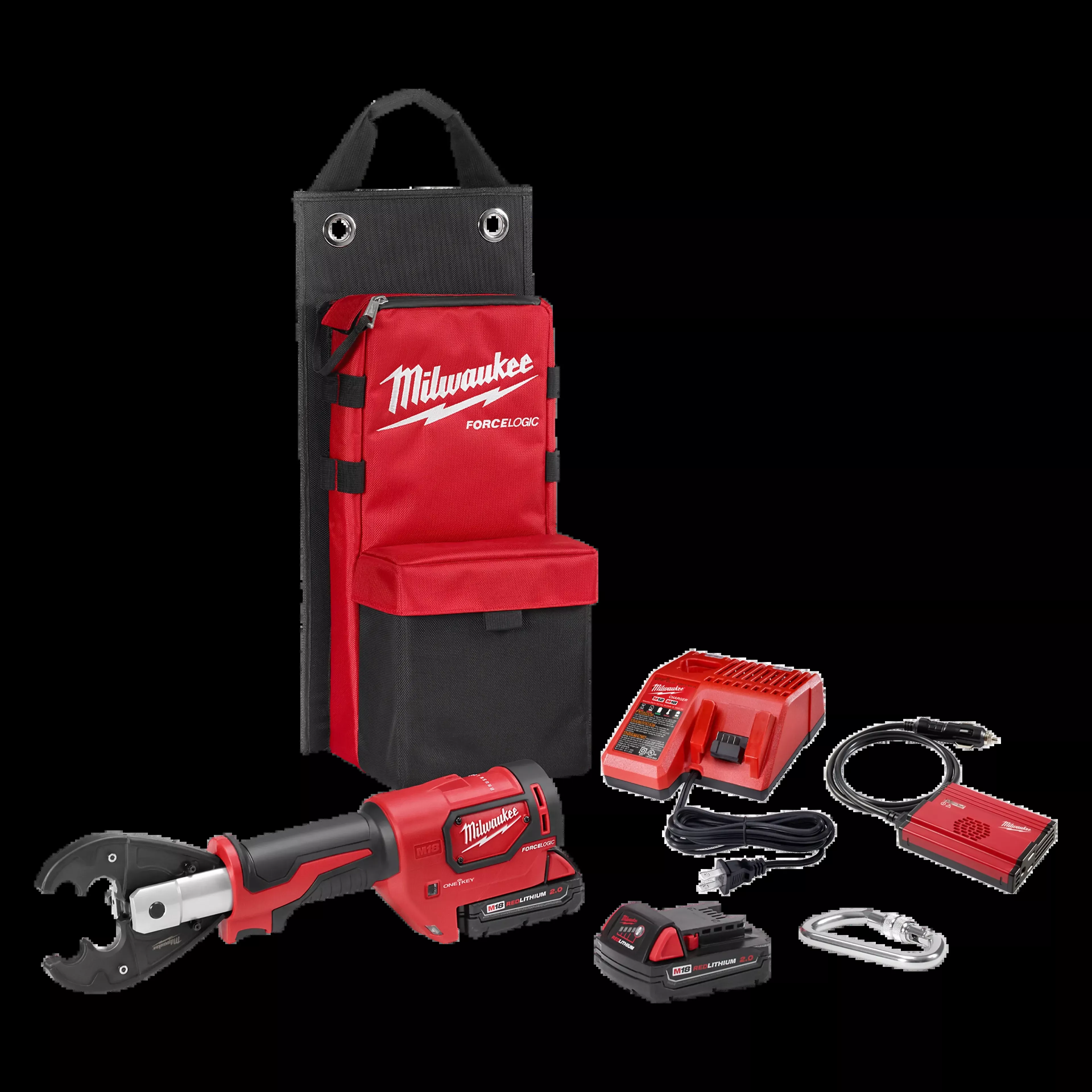 M18FORCE LOGIC6T Utility Crimper Kit with D3 Grooves and Fixed O Die