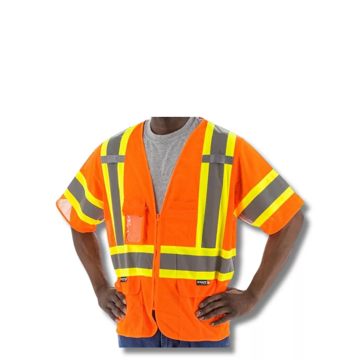 MAJESTIC | High Visibility Mesh Vest with DOT Striping, ANSI 3, R | #75-3302-S