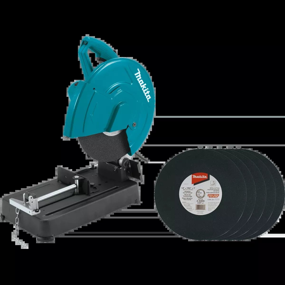 MAKITA 14" Cut‑Off Saw w/ 5 Cut‑Off Wheels