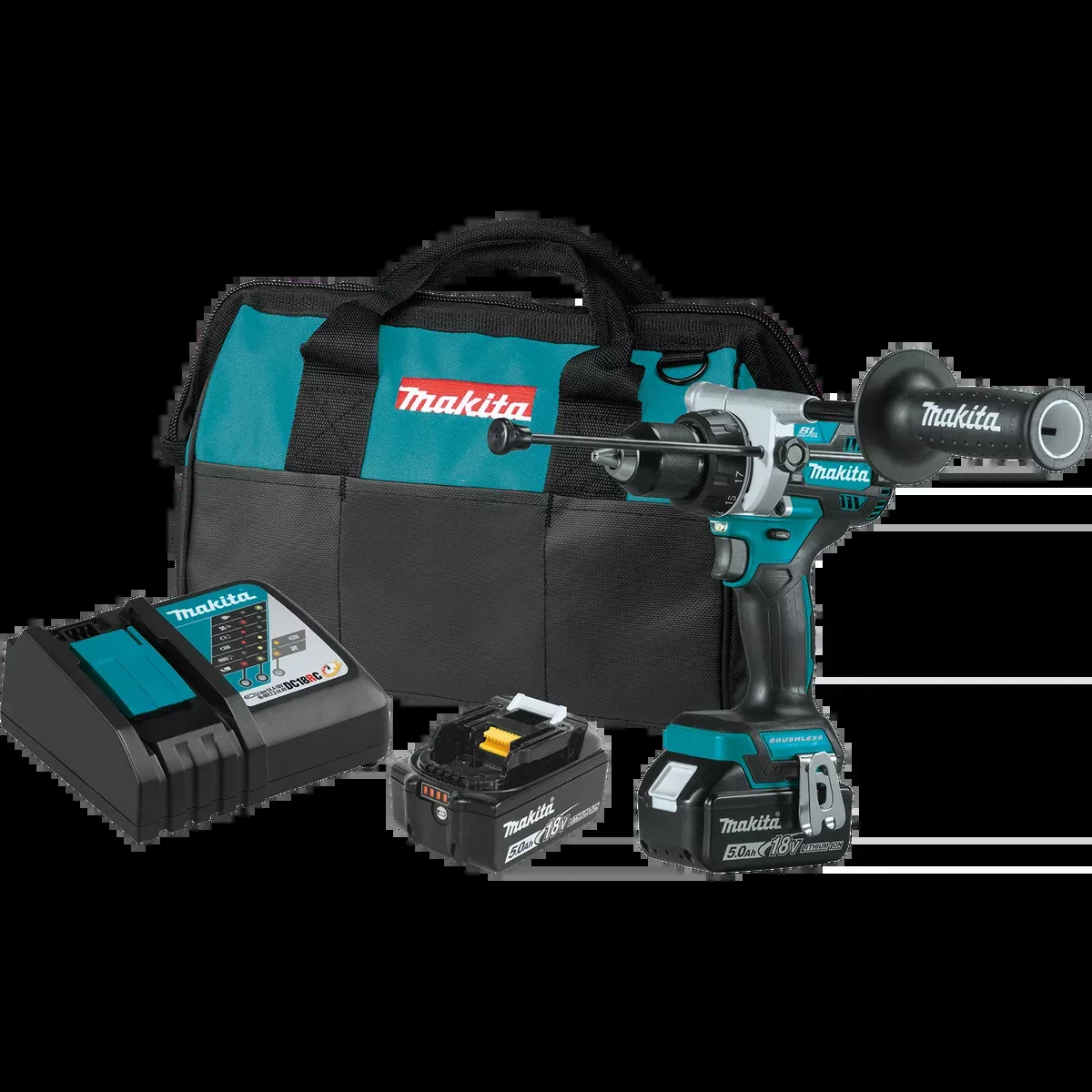 MAKITA 18V LXT 1/2" Hammer Driver‑Drill Kit