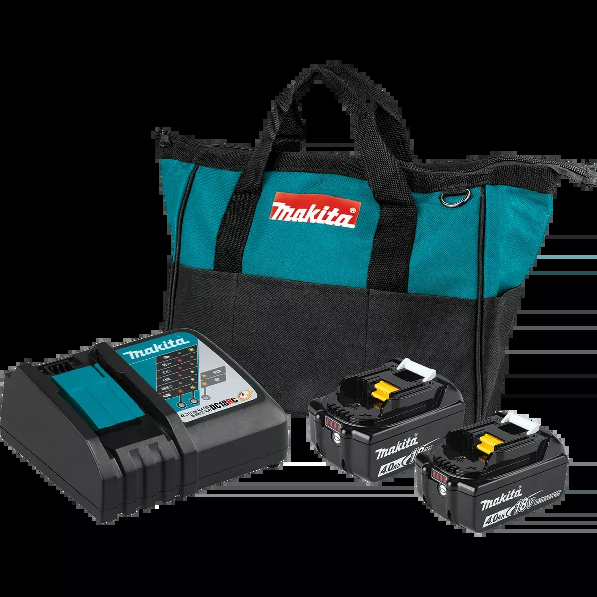 MAKITA 18V LXT 4.0Ah Battery & Rapid Optimum Charger Starter Pack