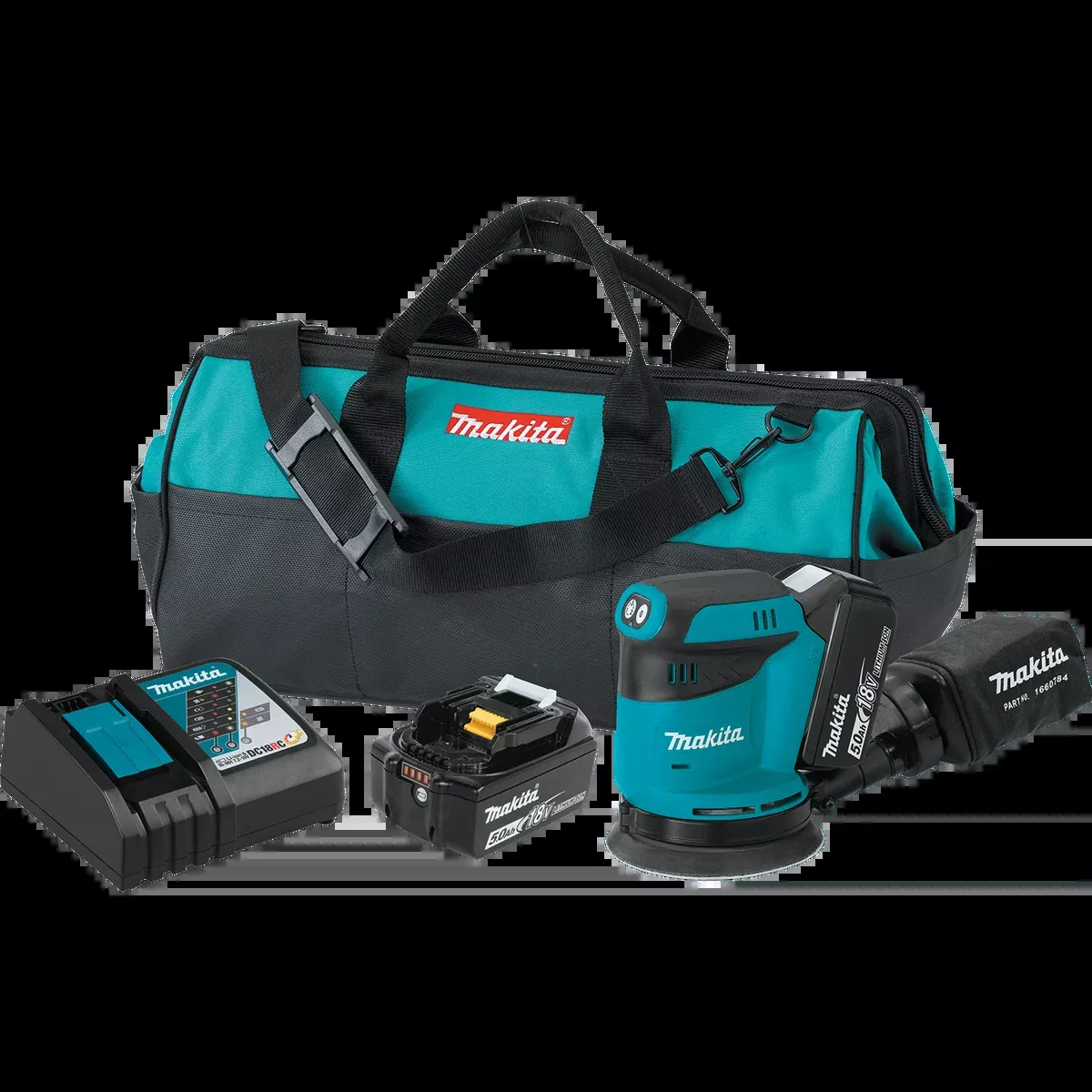 MAKITA 18V LXT 5" Random Orbit Sander Kit