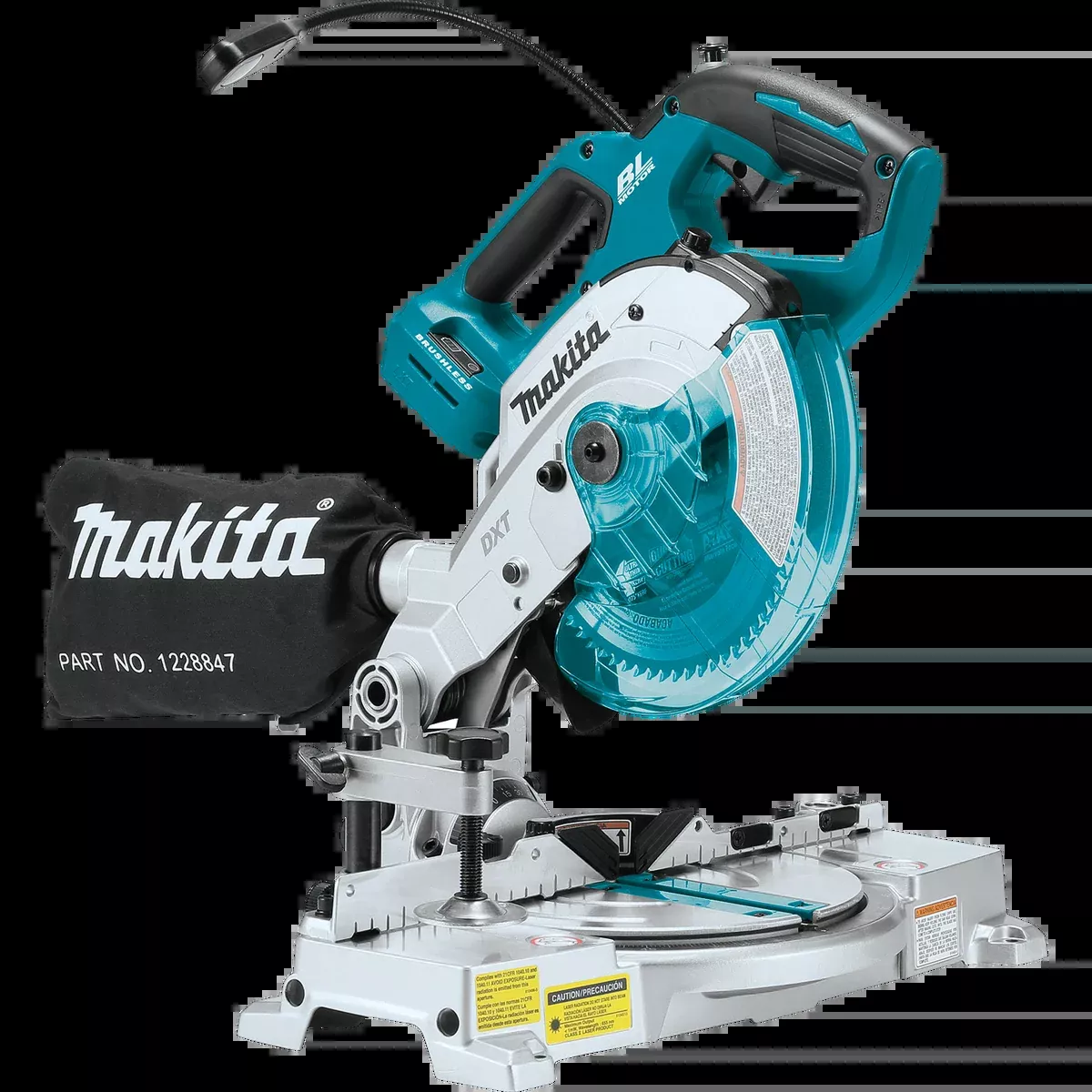 MAKITA 18V LXT 6‑1/2" Compact Dual‑Bevel Compound Miter Saw w/ Laser (Tool Only)