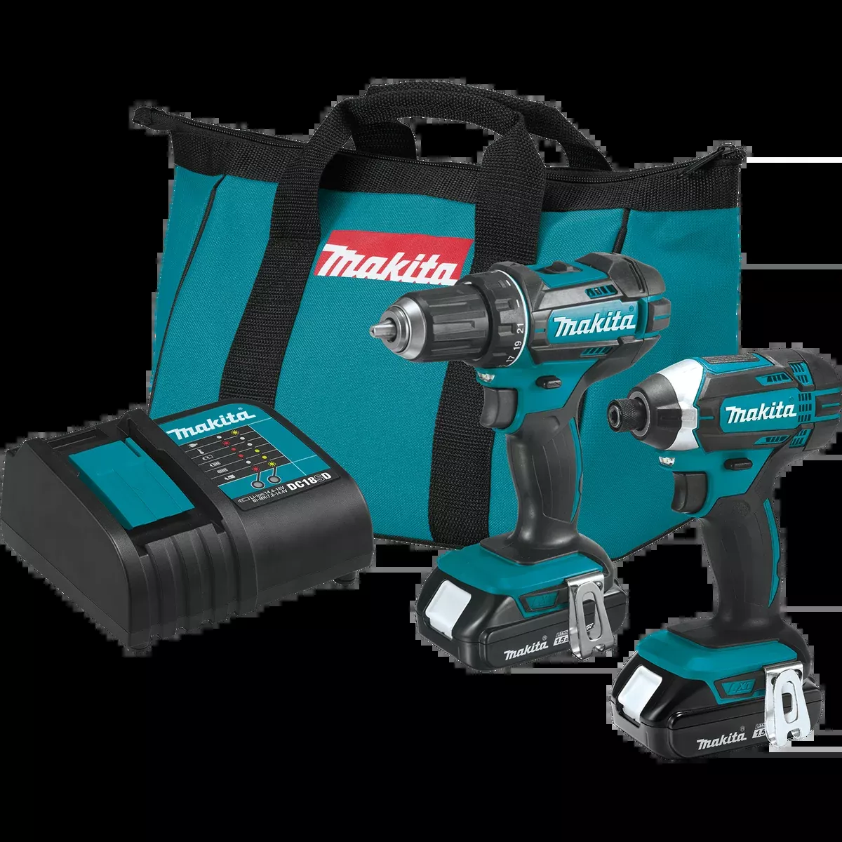 MAKITA 18V LXT Compact 2 PC. Combo Kit